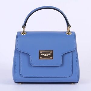 Piumelli Blue Leather Handbag